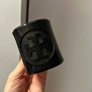 Tory Burch black logo cuff